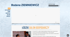 Desktop Screenshot of bozenaziemniewicz.pl