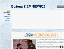 Tablet Screenshot of bozenaziemniewicz.pl